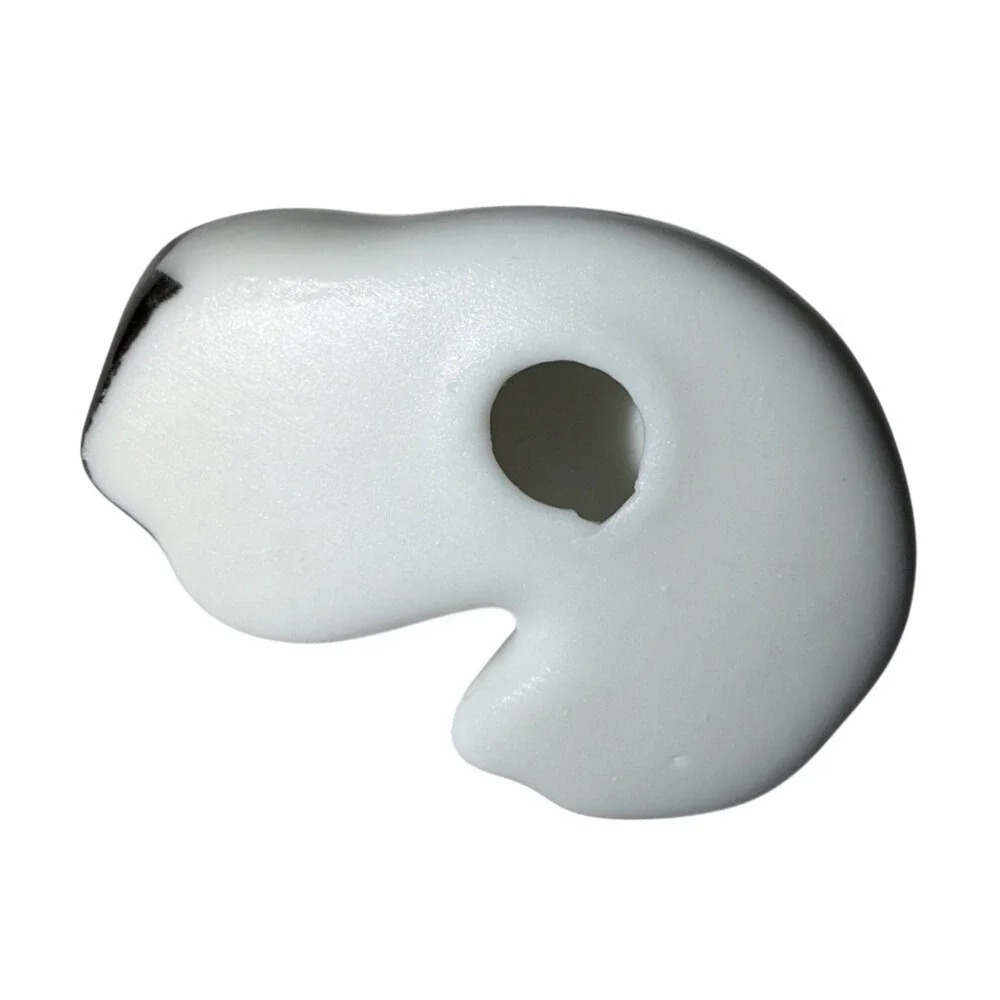 Ceramic Cat Figurine Black White Sleeping Cute Animal Desk Ornament‎